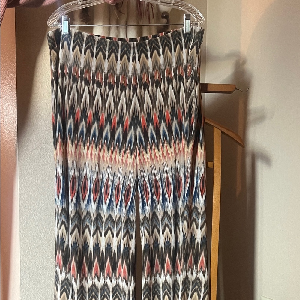 Chico's Multicolor Patterned Pants - image 1